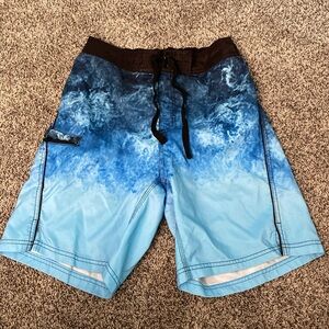 US Apparel blue ocean men’s swim trunks